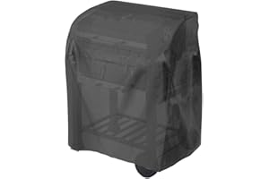 Tepro 8100 Small Universal Cover for Trolley BBQ - Black(48.3x104.1x101.6 cm)