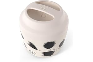 monbento - MB Element graphic Plume lunch box termico beige con piume - Contenitore termico pranzo che mantiene gli alimenti caldi - Senza BPA - Passa al microonde & lavastoviglie