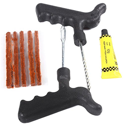 Kit Ripara Gomme Pitstop Monkeys – Completo Con 25 Strisce, Pinza, Alesatore, Cutter E Custodia, Per Auto E Moto