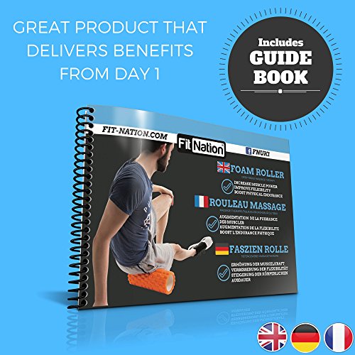 Fit Nation Faszienrolle – Foam Roller Set zur Selbstmassage mit Übungsbuch – Sport Massagerolle Für Anfänger, Profis, Damen & Herren - 5