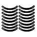 sourcingmap® Rubber Replaceable Flexible Pad Cushion for Eyelash Curler 16pcs Black