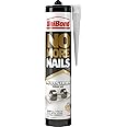 UniBond No More Nails Invisible, Heavy-Duty Clear Glue, Strong glue for Wood, Ceramic, Metal & More, Instant Grab Mounting Adhesive, 1 x 285g Cartridge