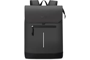 Lekeinchi Mochila Mujer,Mochila para Ordenador Portátil con Pocket para Laptop de 15.6 Pulgadas,Mochila Elegante y Diaria para Viajes,Universidad y Trabajo,Negro