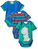 Twins Baby Boys Bodysuit, Shortsleeve, 3-Pack
