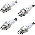 NewZC 4 Pieces L7T Spark Plug 2 Stroke Engine Unviseral Sparkplug Replacement Accessories for Garden Machinery Brush Cutter Lawnmower Grass Hedge Strimmer Rotavator Chainsaw