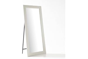 ARHome Specchiera da Terra con Staffa Classic, 180 x 78, Avorio, Specchio figura intera, Made in Italy