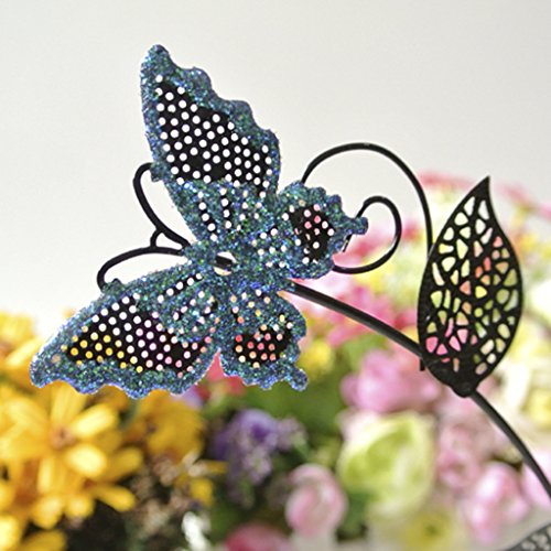 Blau Schmetterling Baum Schmuck Ständer Ohrring Halter Veranstalter Anzeige Rack - 7
