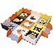 Produktbild MQIAOHAM 9pcs mit Zaun Thick Non Toxic Gender Neutral Kinderzimmer Schaum Bodenfliesen Eva Schaum Soft Cushioned Baby und Kleinkind Aktivität Spielmatte für Schlafzimmer Tier Muster Puzzle P011B3010