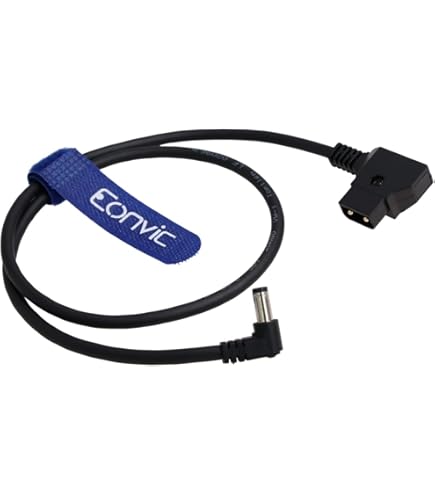 Uonecn Anton Bauer Stroomkabel D-tap naar DC 2.1 12V haakse kabel voor KiPRO LCD Monitoren 60CM