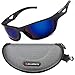 Produktbild ZILLERATE Polarisierte Sonnenbrille für Herren und Damen, UV Schutz, Leichter Unzerbrechlicher Rahmen, zum Radfahren Skifahren Autofahren Fischen Laufen Wandern Sport, Etui und Brillenbänder, Blau