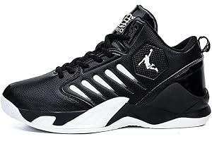 XUANKE Men's Basketball Shoes Womens mid-top Trainer air Cushion Sports Trainer Breathable Lightweight Boys & Girls Walking Shoes Students Sport Size 3.5-10.5K