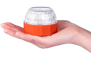 RAYPOW Luz de Emergencia V16 Homologada · Help Flash Homologada DGT · Luz Emergencia Imantada para Coches y Motocicletas · Resistente a la Lluvia y la Nieve · Incluye Pila y Destornillador