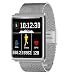 Produktbild Fitness-Tracker, Pulsuhr Smart Armband Bluetooth Schrittzähler Mit Schlaf-Monitor Smart Watch Für Iphone Samsung Und Andere Android-Smartphones,Silver