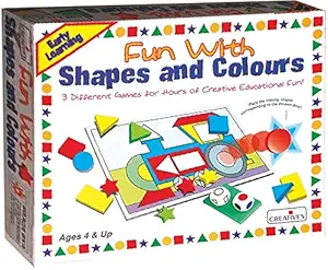 Creatives Fun With Shapes And Colours Board Game (Multi-Color)