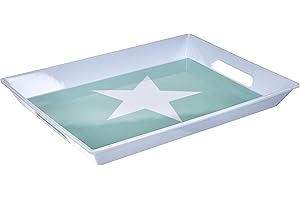 GEDALABELS infinite by GEDA LABELS (INFKH) Bandeja Gran Estrella, melamina, melamina, Turquesa, 50,5 x 37,5 x 5,0 cm