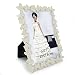 Produktbild Giftgarden Bilderrahmen 13x18 Weiß Metall mit Schmetterling Fotorahmen Friends Family Dekorahmen Valentinstag Geschenke