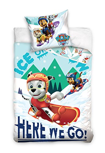 Preisvergleich Produktbild Bettwäsche 140x200 + 70x80 Bettbezug Bettgarnitur Paw Patrol PAW16-2006-P