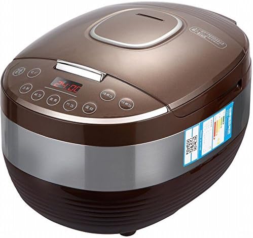 D Electric pot Smart Rice Cooker 4L Fashion 4-5 People 24 Hours Appointment Rice Cooker,Brown
