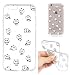 Produktbild iPhone 6S 6 Hülle, E-Unicorn Handyhülle Apple iPhone 6S 6 Hülle Transparent mit Muster Emoji Panda Silikon Durchsichtig Tasche Ultra Slim Dünn TPU Bumper Schutzhülle Stoßfest Hochwertigem Zubehör Set Etui Schale Back Case Cover Rückseite