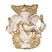 Gold Plated Hindu God Shri Ganesh Car Dashboard Statue Lord Ganesha Idol Bhagwan Ganpati Handicraft Decorative Spiritual Puja Vastu Showpiece Figurine - Religious Pooja Gift Item & Murti for Mandir / Temple / Home Decor / Office / Study Table RS.348.00