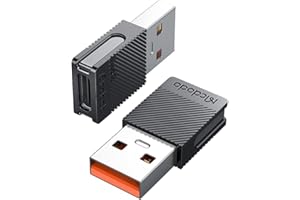 mcdodo Adattatore USB C femmina a USB Maschio convertitore da tipo C a USB A, Connettore Cavo Caricatore Tipo C Compatibile con iPhone 12 13 14 Pro Max, iPad Air 4 5, Samsung Galaxy S23 S22, Airpods