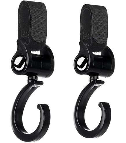 2 Pièces Crochets Universels Pour Poussette GTIWUNG - Mousquetons Grande Taille En Aluminium, Clips Solides Pour Sacs Et Courses