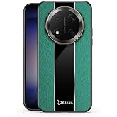 Zebana Honor Magic 7 Lite ile Uyumlu Kılıf Zebana Premium Deri Kılıf Yeşil