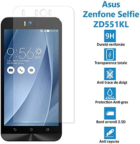 Asus Zenfone Selfie: zd551kl – Real Glass Screen Protector Tempered Glass Ultra Durable Screen Protector