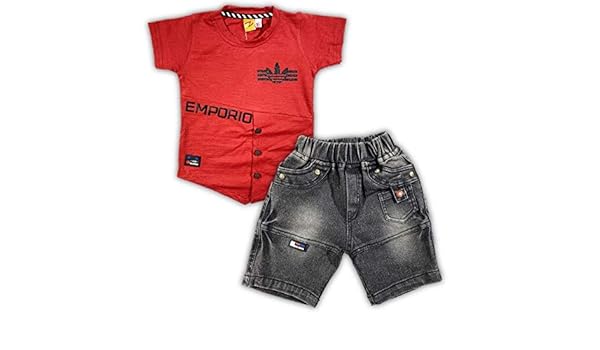 burgundy denim shorts