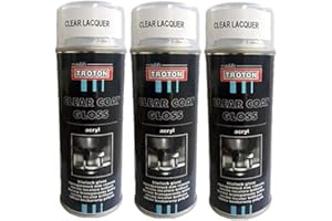 Troton Klarlack Spray 400ml GLANZ SPRÜHLACK Lackspray CLEAR COAT Autolack 1K GLÄNZEND SPRAYDOSE GLOSS (3)