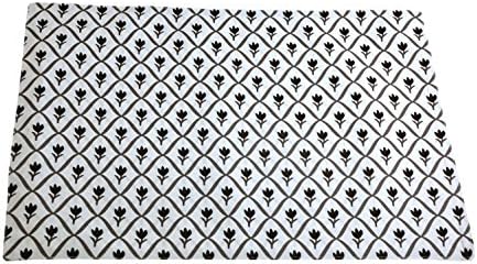 Campagne Table Linen Placemat Tulip, Black