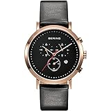 BERING Unisex-Armbanduhr Analog Quarz Leder 10540-462