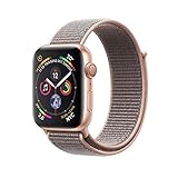 Apple Watch Series 4 (GPS + Cellular) 40 mm Aluminiumgehäuse, Gold, mit Sport Loop, Sandrosa