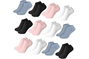 Nakloe -12 Pares - Calcetines tobilleros niña - Calcetines niña - Calcetines cortos niña - Transpirables y hechos de algodón