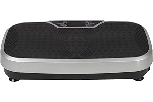 Bodi-Tek Vibration Plate Training Gym Exercise Machine For Whole Body Workout, Vibration Fitness Trainer with Extra Resistance Cords