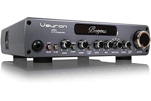 Bugera VEYRON MOSFET BV1001M Amplificatore per basso in classe D compatto da 2000 Watt con preamplificatore MOSFET, compressore e tecnologia DYNAMIZER