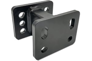 XIMPLIO Adapter Verlängerung Hakenverlängerung für Flanschkugel Anhängerkupplung AHK mit ABE (75 mm)