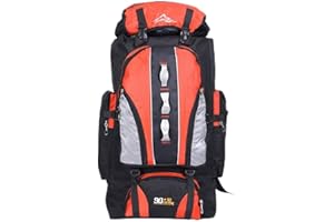 Treer Mochila de Senderismo de 80/100L, Bolsa de Nylon para Caminatas con Bolsillo Adecuada para Caminatas excursiones Deportes al Aire Libre Estilo único
