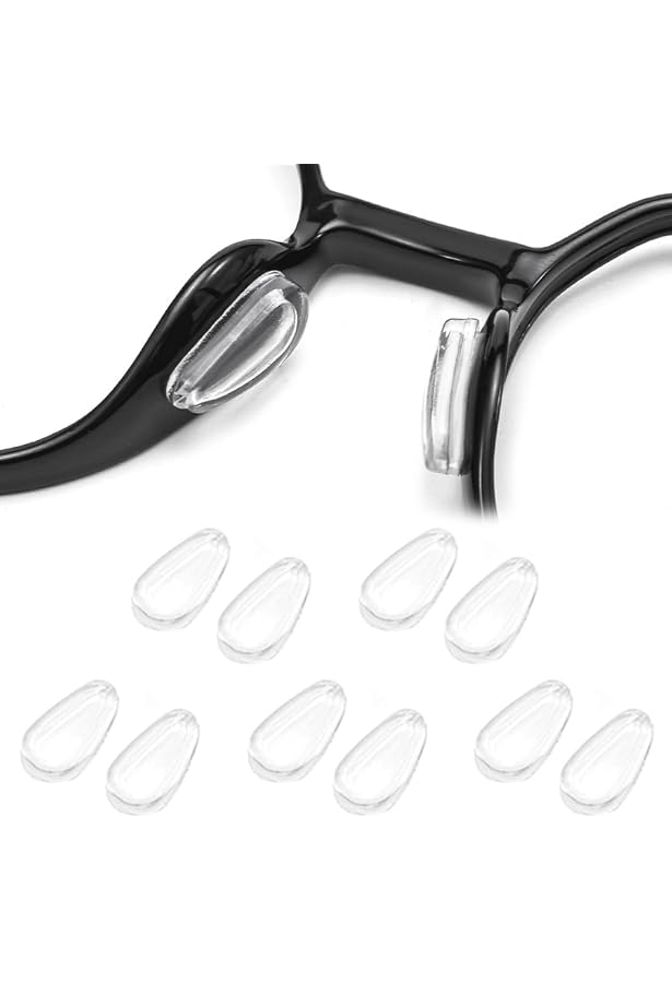 30 Pezzi Naselli In Silicone Antiscivolo Per Occhiali – Design Ergonomic A Goccia, Adatti A Montature Di Plastica E Metallo