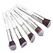 ACEVIVI Professional 10pcs Premium Synthetic Kabuki Makeup Brush Set Foundation Blending Cosmetic Brushes Essential Kit