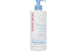 Topicrem - Baby, Lait Hydratant Protecteur pour Bébé, Visage & Corps - Hydrate 48h, Nourrit, Protège la Peau - Texture Onctueuse, Parfum Délicat, Peaux Sensibles - Fabrication Française - 500 ml