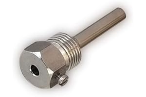 iOVEO 420TH00015 - Thermowell 150 mm - Sensor well stainless steel V4A, G 1/2 inch, installation length 150 mm for temperature sensor 6 mm, heating up to 600 °C