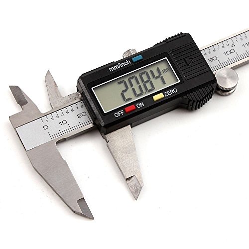 Drillpro LCD Digitaler Messschieber Schieblehre 150mm 6“ Profimessgerät für schnelles und genaues Messen + Etui Caliper - 2