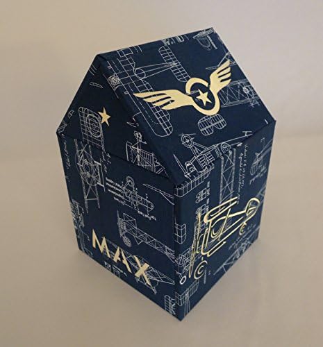 Vintage Aircraft/Airplane Blueprint Personalized Night Light for Children with USB Rechargeable LED