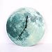 Produktbild GUAZ Leuchten im Dunkeln Mond Wanduhr, romantische Leuchtenden Mond Home Decor, Quarz Sweep Bewegung, Stille für Schlafzimmer, 30 cm 12 ''