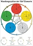 Image de Plakat - Wandlungszyklen der fünf Elemente: Die Beziehungen der Elemente auf einen Blick