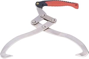 Dechoga Log Tongs, Log Lifting Grapple Hook, Wooden Solid Iron Claw Health Gear Log Skidding Tongs Timber Claw Hook Non Slip Grip Logging Grabber Tool for Garden Wood Handling Dragging Carrying