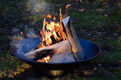 dobar Feuerschale „Stockholm“, Feuerstelle aus Stahlblech, Durchmesser 60 x 17 cm, schwarz - 5