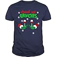 APSRA TRADER Drink Up Grinches Christmas Wine Glass T-Shirt Gift Cotton T-Shirt - Regular Fit, Printed T-Shirts for Men 3694