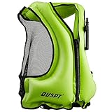 OUSPT Adulte Unisexe Portable Gonflable Tuba Gilet pour la plongée en Toute sécurité (Bleu)